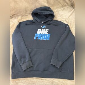 Nike Dri-Fit NFL Detroit Lions Men’s 2XL Black  Hoodie